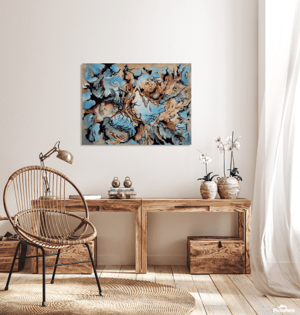 Painted Fragment of Blue Sky
