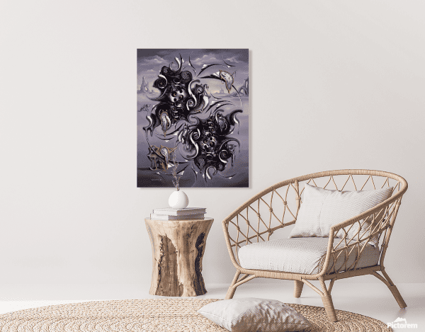 Violet Blossom Abstraction